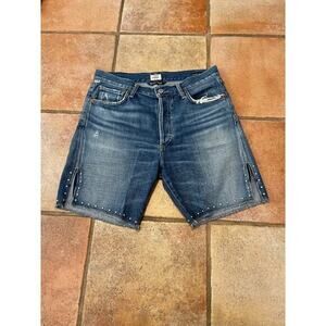 Citizens of Humanity premium Vintage LIYA high rise studded shorts size 27